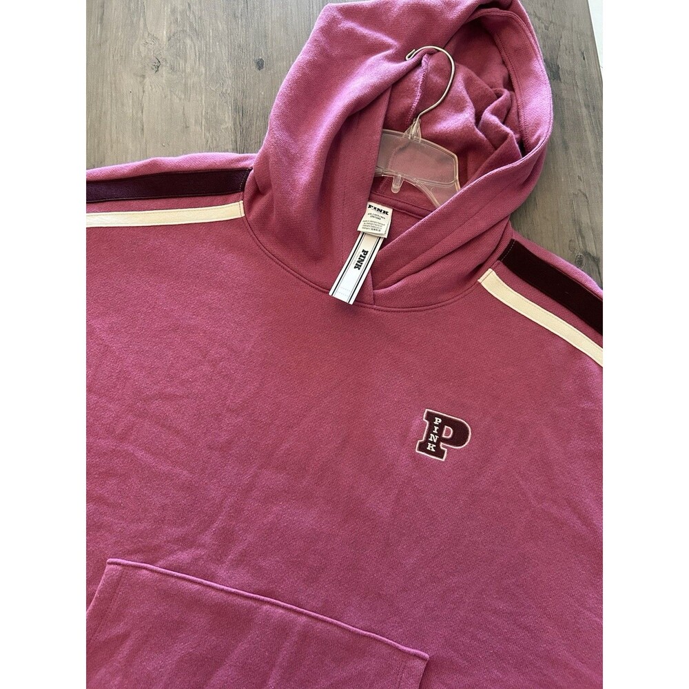 NEW! Victoria's Secret PINK Ivy Fleece Campus Hoodie Size XXL